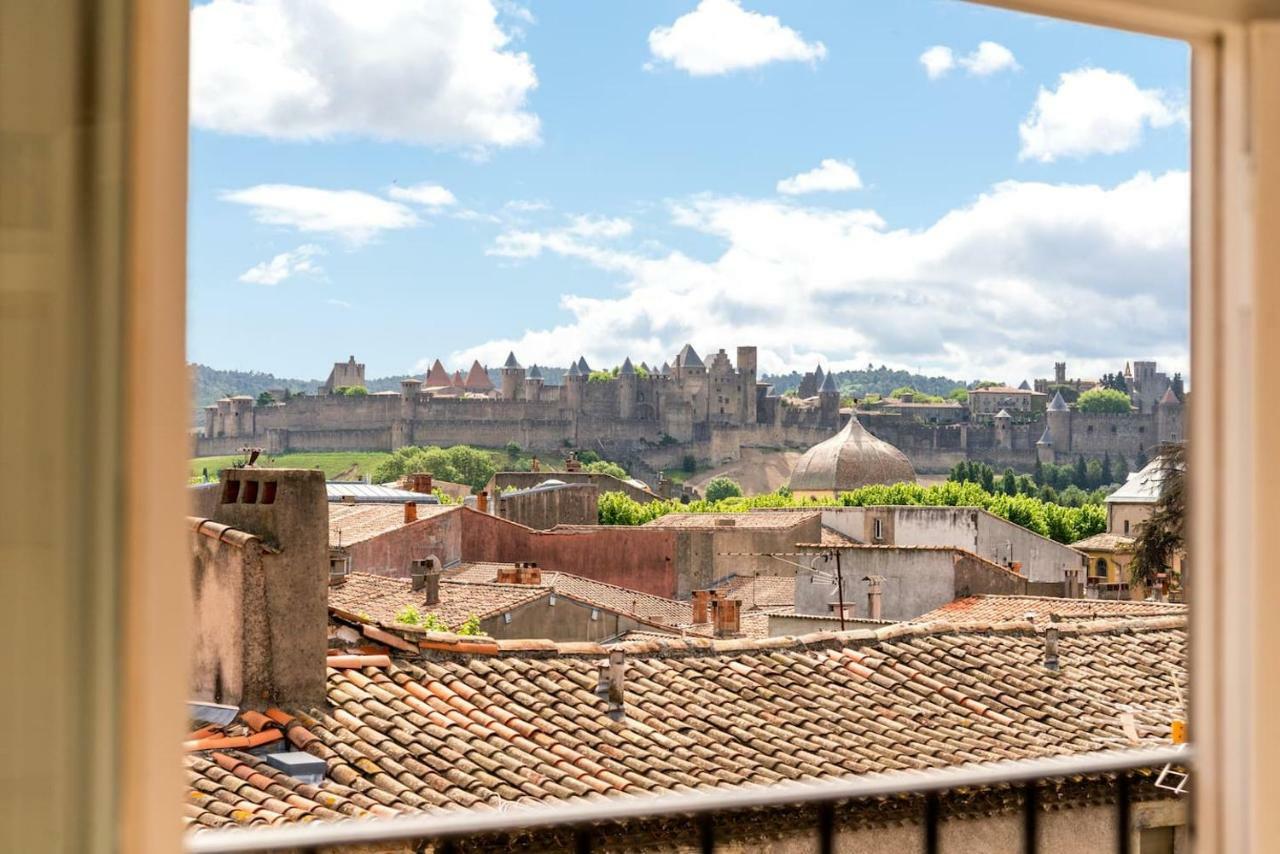 Les Cles De Laure - Wine Loft, Terrasse Et Vue Extraordinaire Sur La Cite Medievale 卡尔卡松 外观 照片
